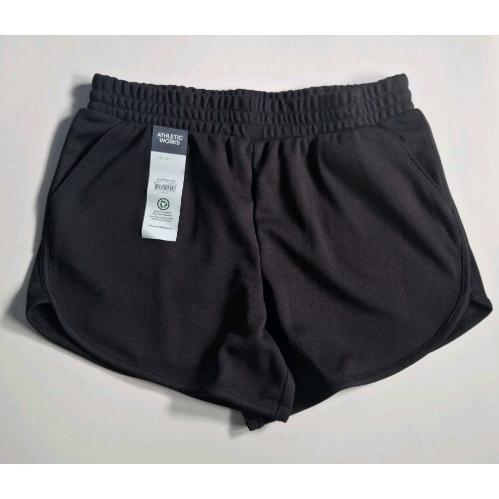 Athletic Works Running Shorts Lightweight Black Girls‎ Size L 10/12